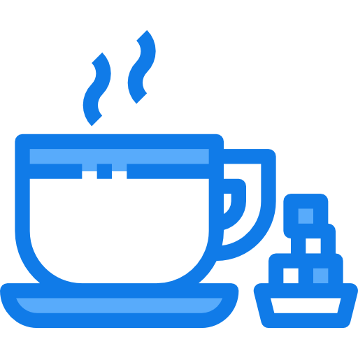 taza de café Justicon Blue icono