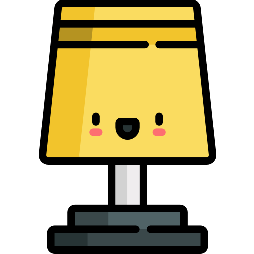 lampe Kawaii Lineal color icon