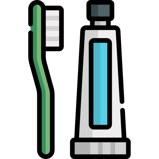 cepillo de dientes Kawaii Lineal color icono