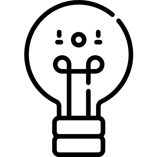 電球 Kawaii Lineal icon