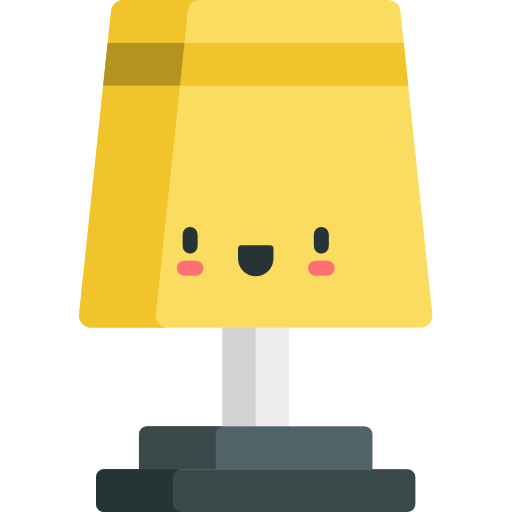 Lamp Kawaii Flat icon