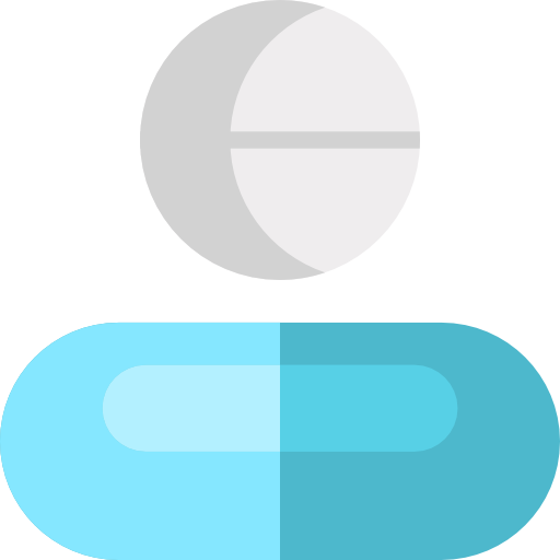 pastillas Kawaii Flat icono