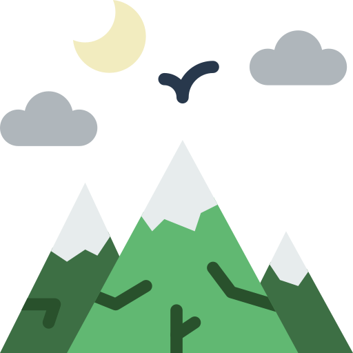 Mountain prettycons Flat icon