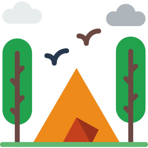 camping prettycons Flat icon