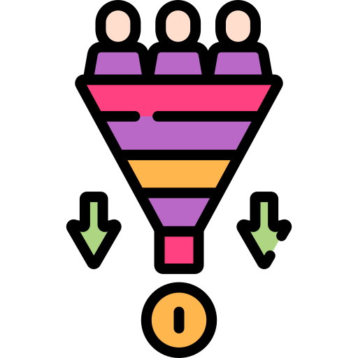 Sales funnel Generic color lineal-color icon