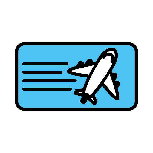 Flight ticket Generic color lineal-color icon