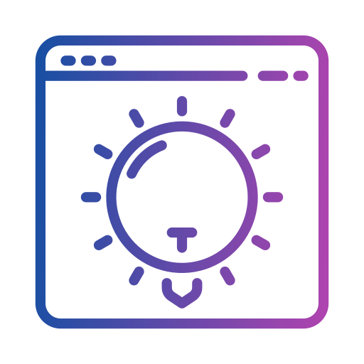 lampadina Generic gradient outline icona