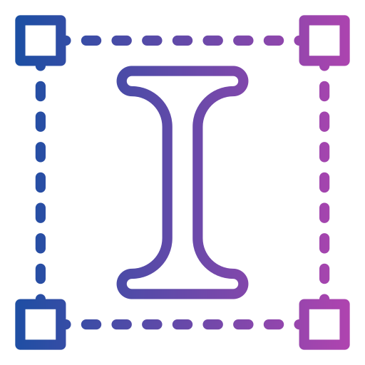 Text editor Generic gradient outline icon