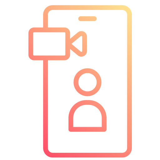 Video chat Generic gradient outline icon