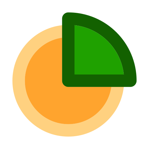 Pie chart Generic color fill icon