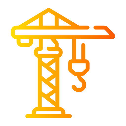 Tower crane Generic gradient outline icon