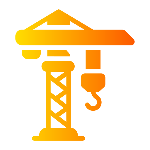 Tower crane Generic gradient fill icon