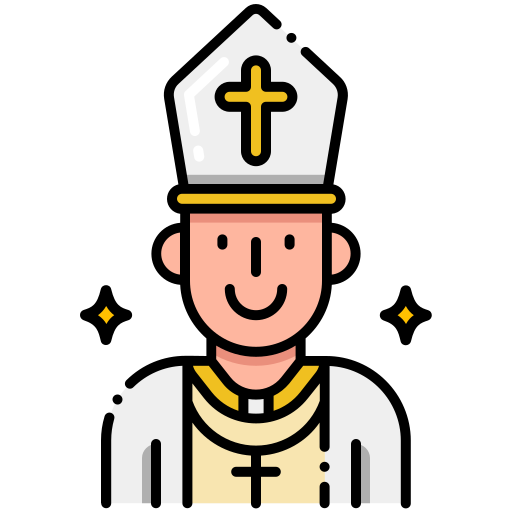 로마 교황 Generic color lineal-color icon