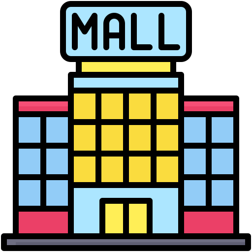 winkelcentrum Generic color lineal-color icoon