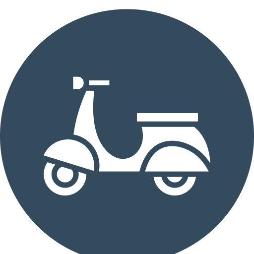 Scooter bike Generic color fill icon