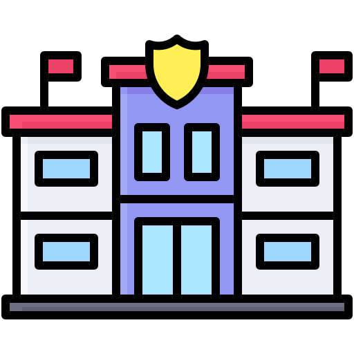 Police station Generic color lineal-color icon