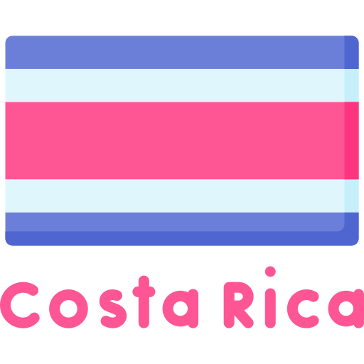 코스타리카 국기 Special Flat icon