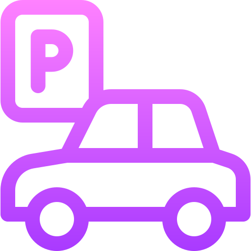 estacionamiento Basic Gradient Lineal color icono