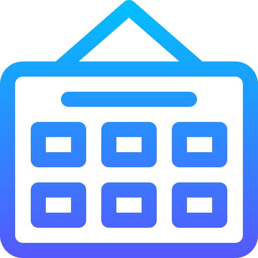 Board Basic Gradient Lineal color icon