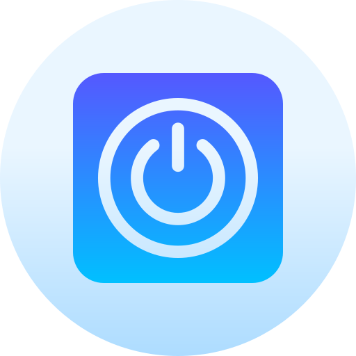 encender Basic Gradient Circular icono