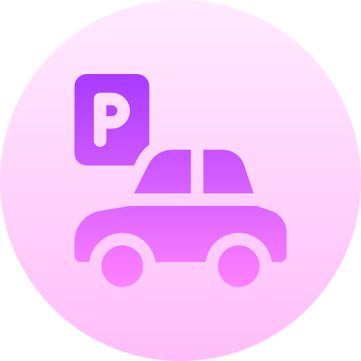 parking Basic Gradient Circular Icône