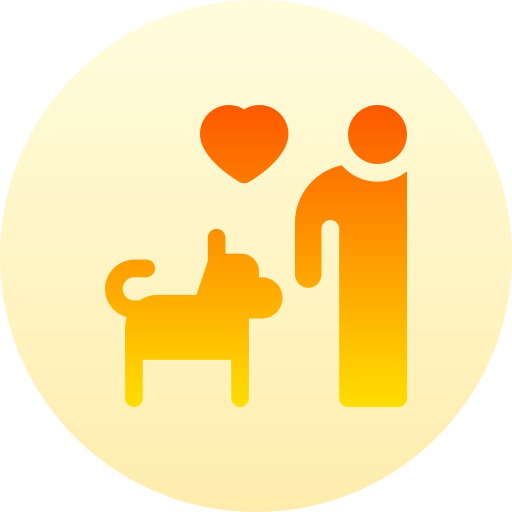 애완동물 Basic Gradient Circular icon
