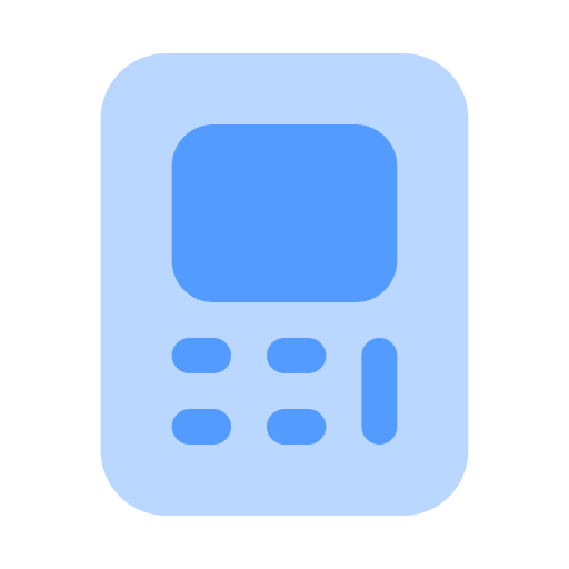 Calculator Generic color fill icon