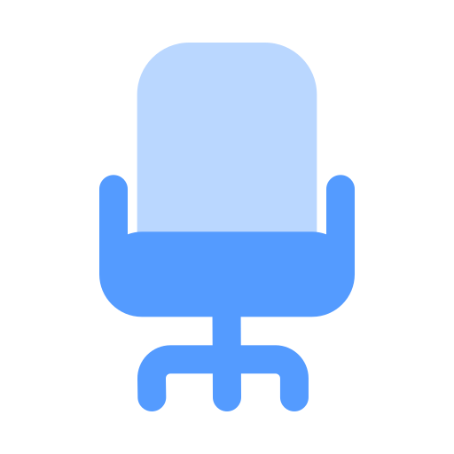 事務用椅子 Generic color fill icon