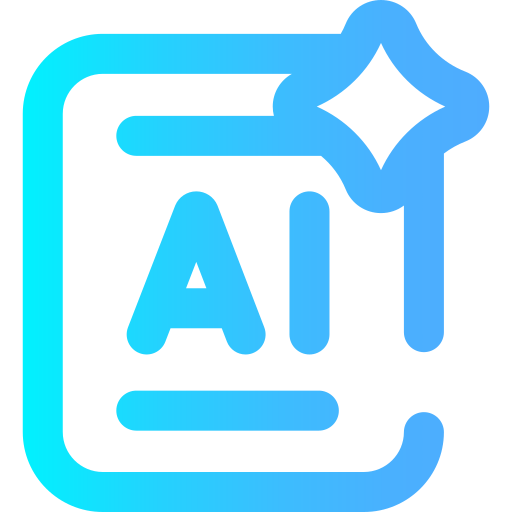 inteligencia artificial Super Basic Omission Gradient icono