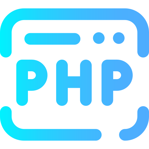 php Super Basic Omission Gradient icoon