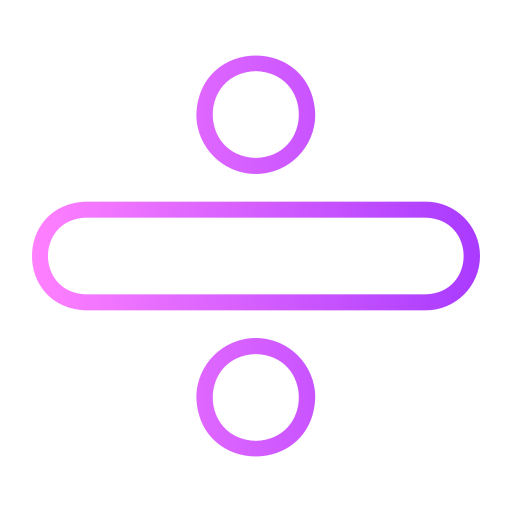división Generic gradient outline icono