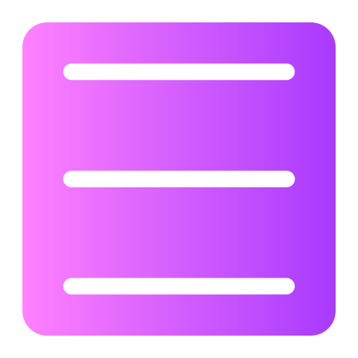 menu Generic gradient fill ikona
