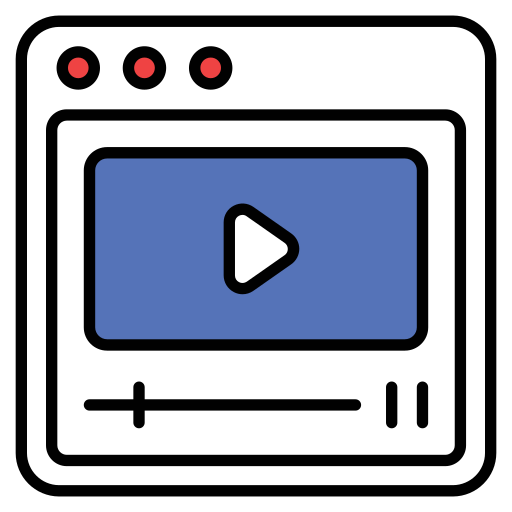 video Generic color lineal-color icono