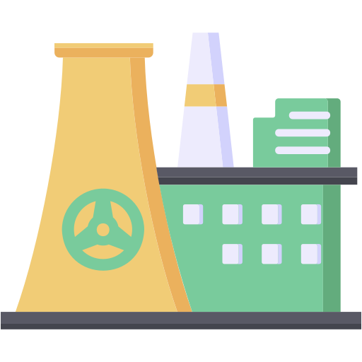 Nuclear power Generic color fill icon