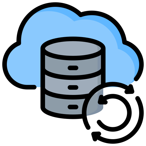 Cloud database Generic color lineal-color icon