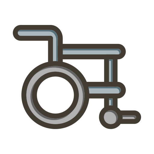 Инвалидная коляска Generic color lineal-color иконка
