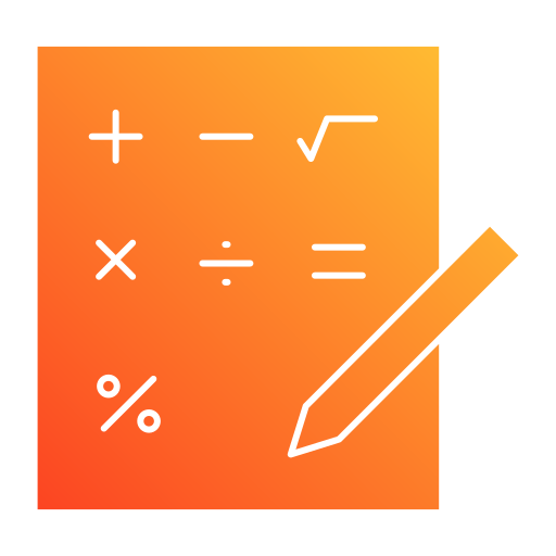 matematyka Generic gradient fill ikona