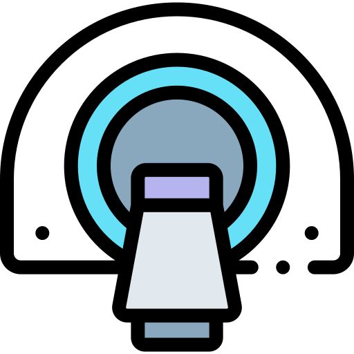 Mri scanner Detailed Rounded Lineal color icon