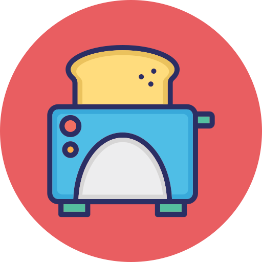 Slice toaster Generic color lineal-color icon
