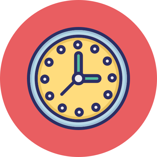 Time clock Generic color lineal-color icon