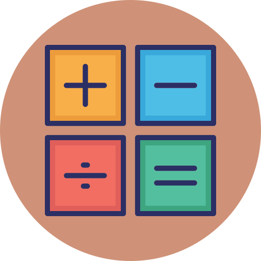calculadora matematica Generic color lineal-color icono