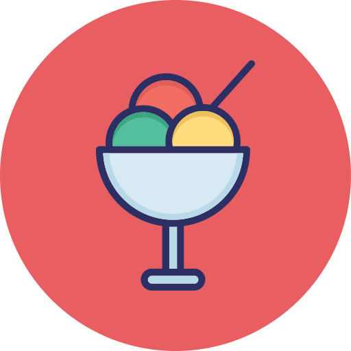 Ice cream cup Generic color lineal-color icon