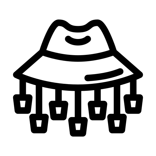 Пробковая шляпа Generic black outline иконка