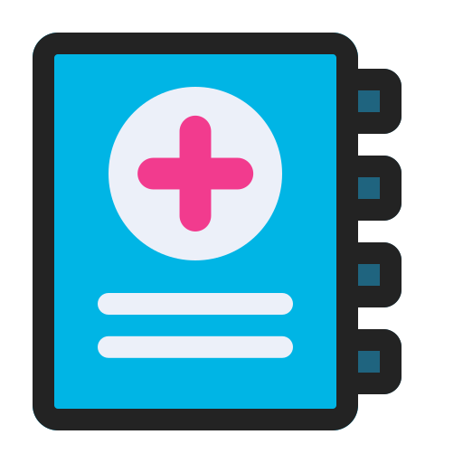 Medical book Generic color lineal-color icon