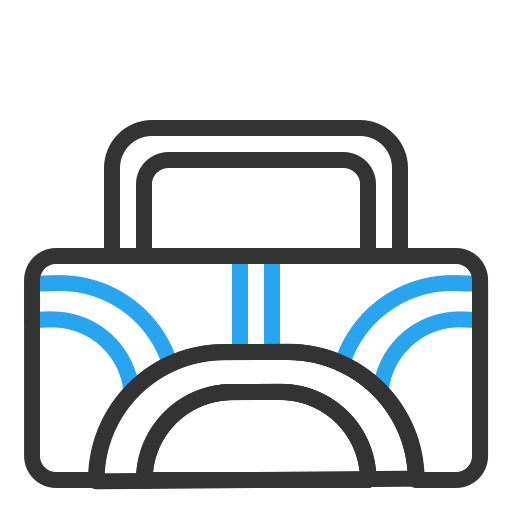 Sport bag Generic color outline icon