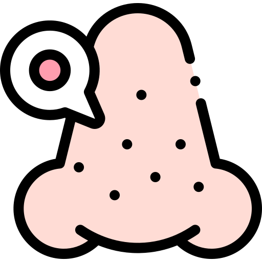 Blackhead Detailed Rounded Lineal color icon