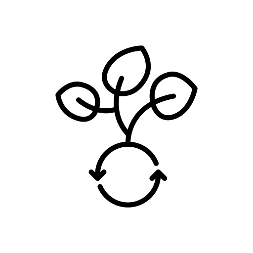 再生可能 Generic black outline icon