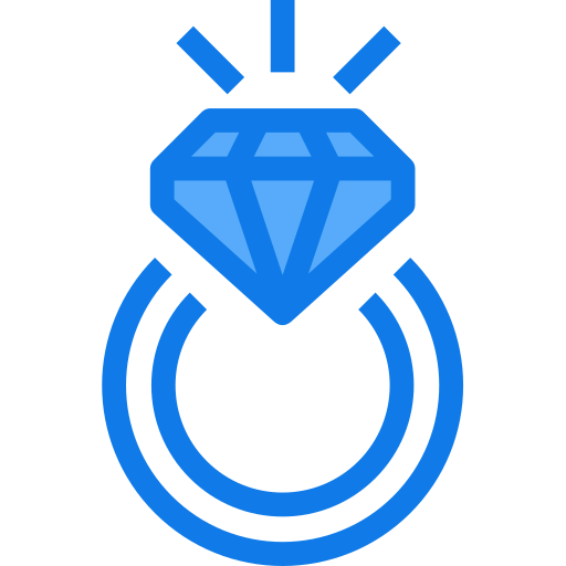 Engagement ring Justicon Blue icon