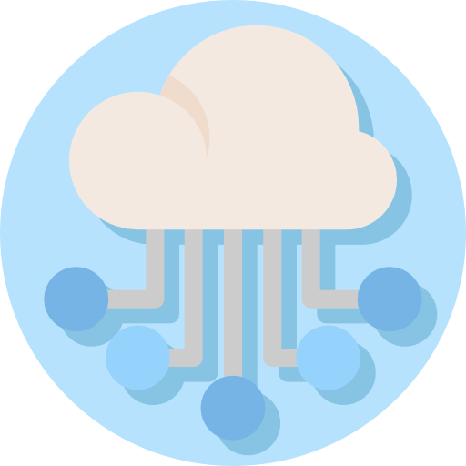 computación en la nube Octopocto Flat icono