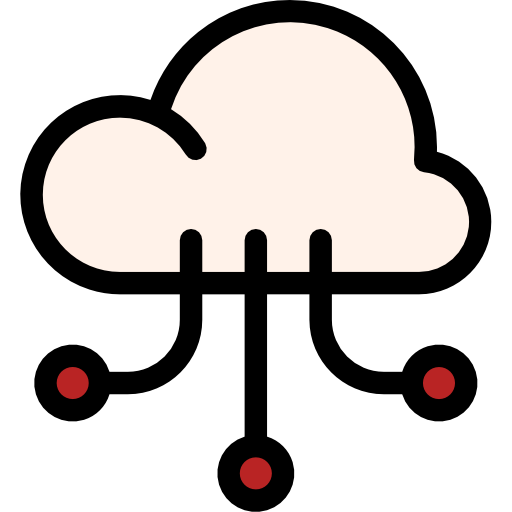 cloud computing Octopocto Lineal Color icona